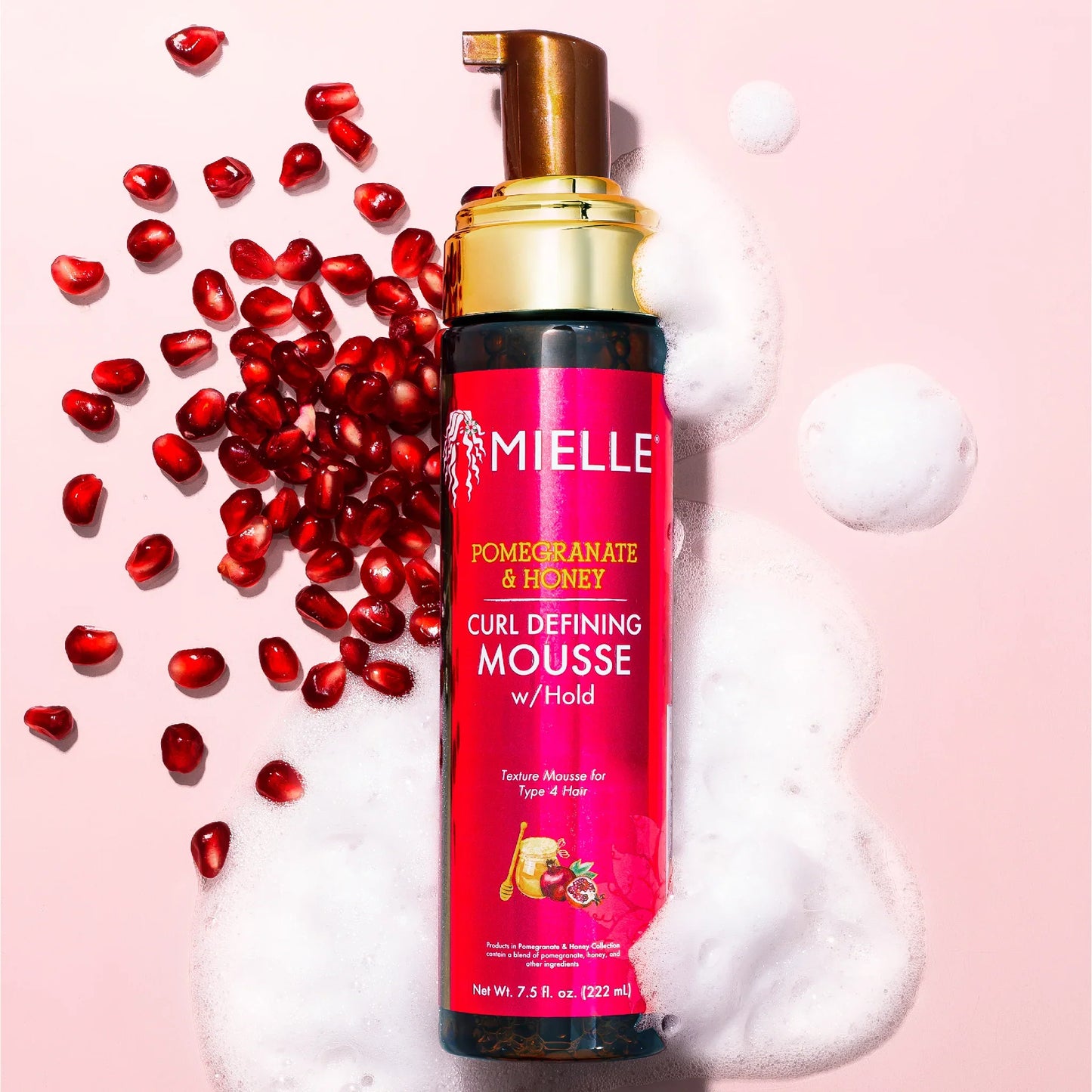 Mielle Pomegranate & Honey Curl Defining Mousse With Hold 7.5 oz / 222ml