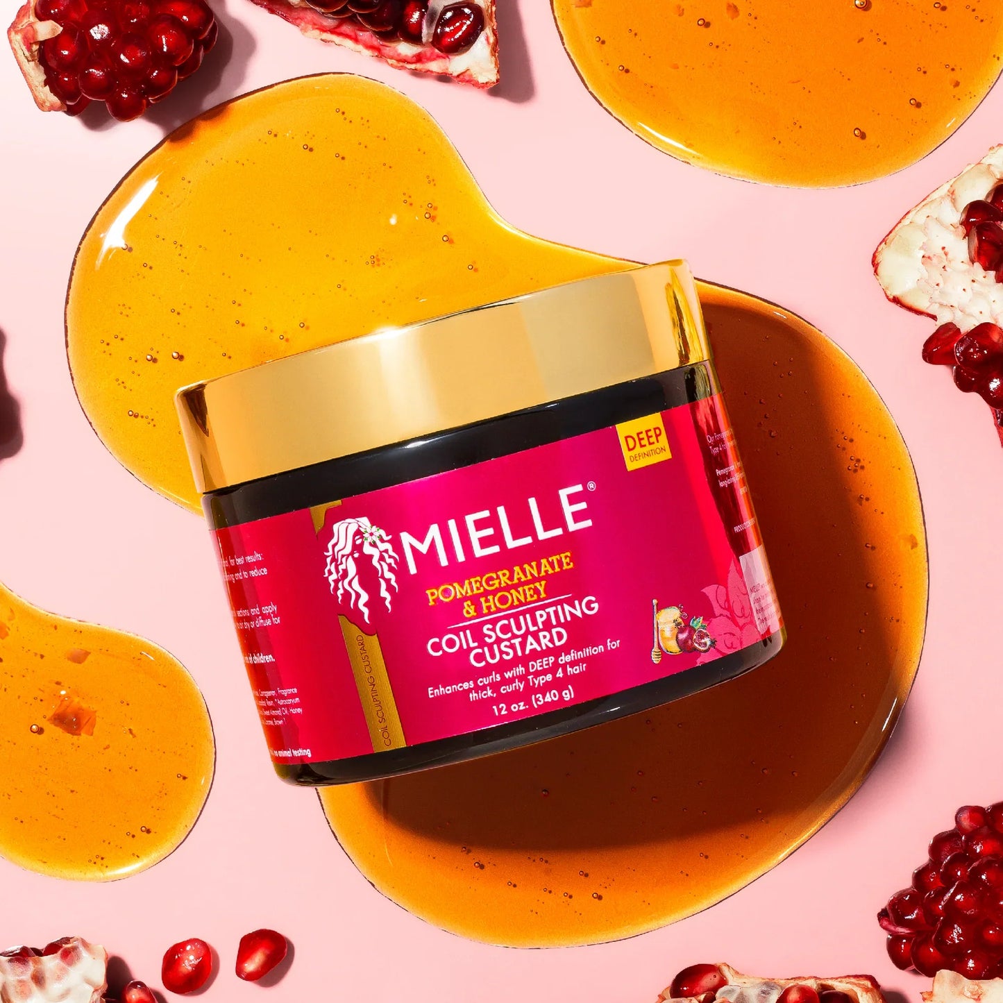 Mielle Pomegranate & Honey Coil Sculpting Custard 12 oz / 340g