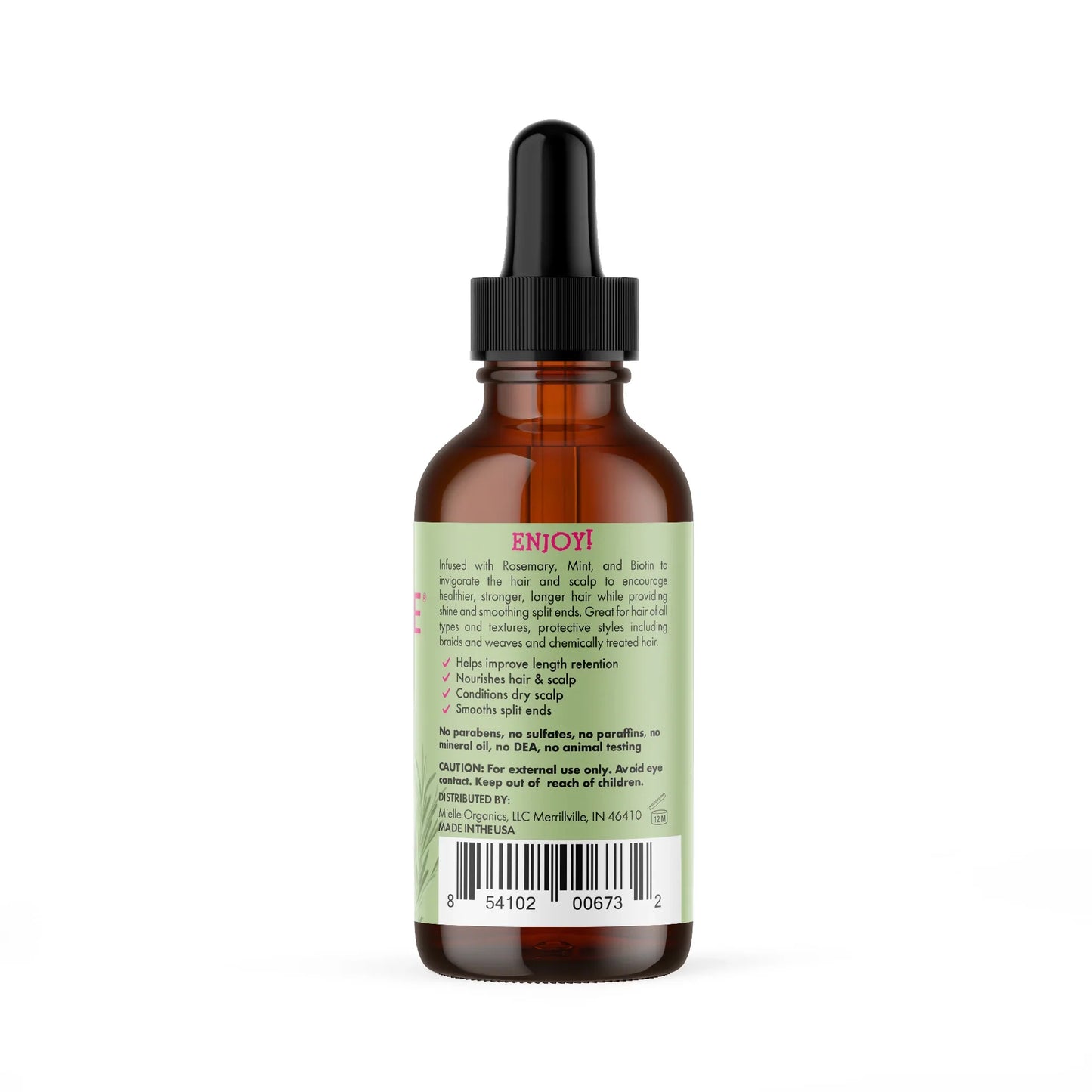 Mielle Rosemary Mint Scalp & Hair Strengthening Oil 2.0 oz / 59 mL