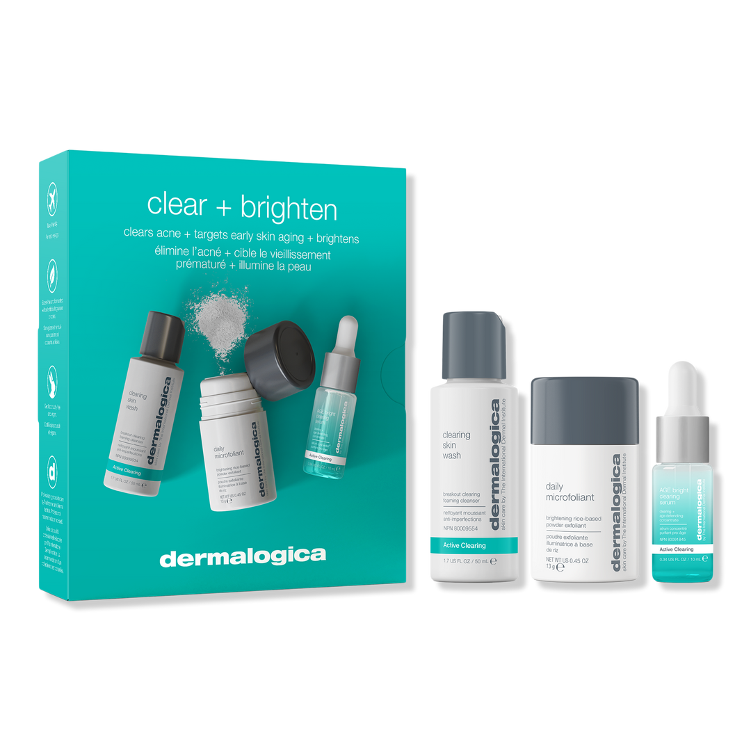 Dermalogica Clear and Brighten Skincare Kit 3Pc Set