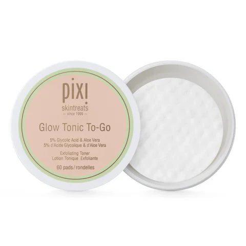 Pixi Glow Tonic To-Go Exfoliating Wipes with 60 pads