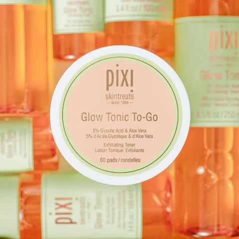 Pixi Glow Tonic To-Go Exfoliating Wipes with 60 pads