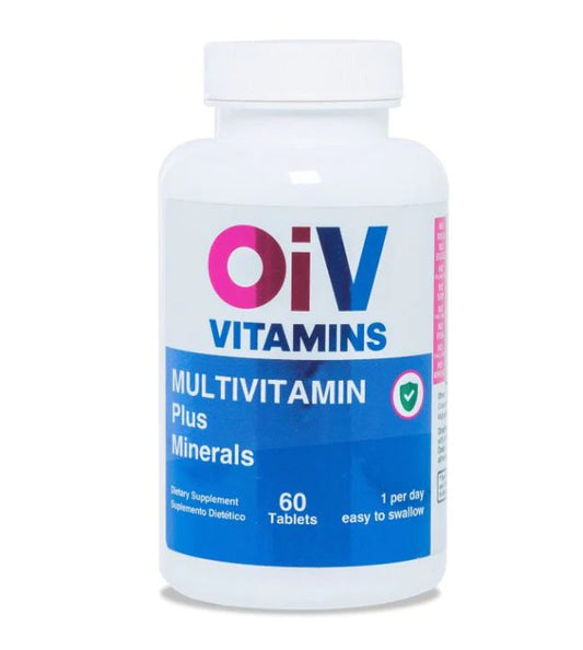 OIV Vitamins Multivitamin Plus Minerals Supplement for Energy, Focus and Performance. Vitamins B,E and C