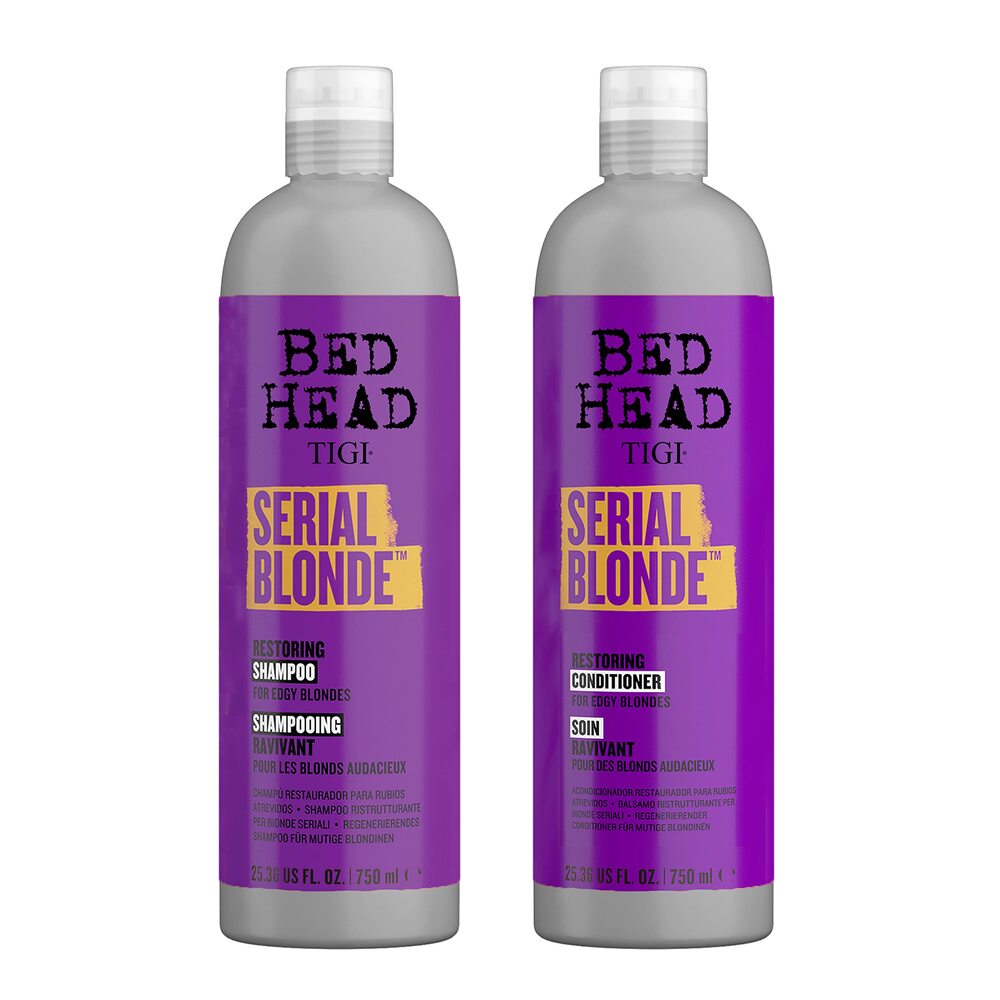 Tigi Bed-Head Serial Blonde Shampoo and Conditioner Pack - 25.36 oz/750ml