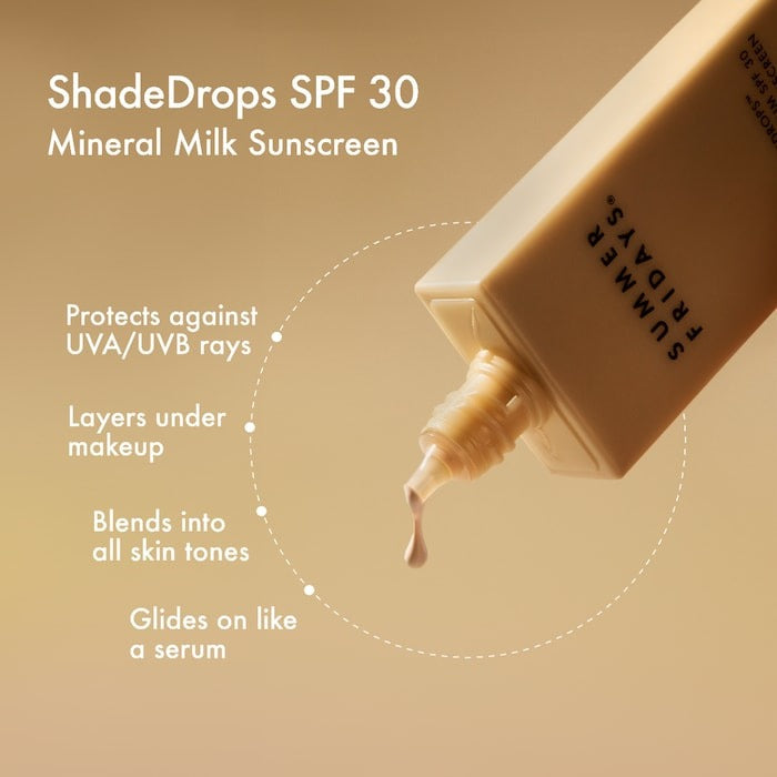 Summer Fridays ShadeDrops Mineral Milk Sunscreen SPF 30 - 1.7 oz/50 ml