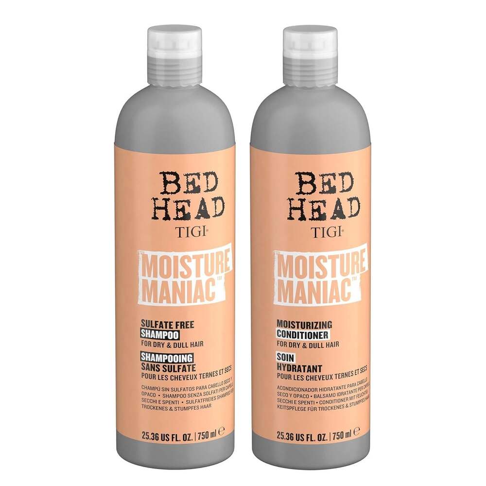 Tigi Bed-Head Moisture Maniac Shampoo and Conditioner Pack - 25.36 oz/750ml