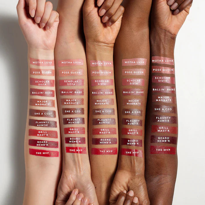 Fenty Icon The Fill Semi-Matte Refillable Lipstick 0.3 oz / 9 g Pose Queen - neutral pink nude