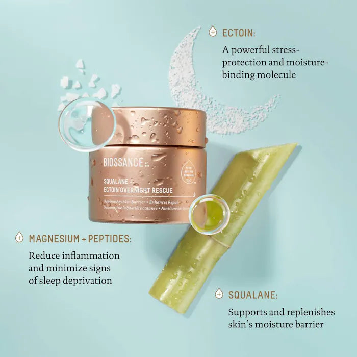 Biossance Overnight Rescue Deep Repair Night Cream 1.69 oz/50 mL