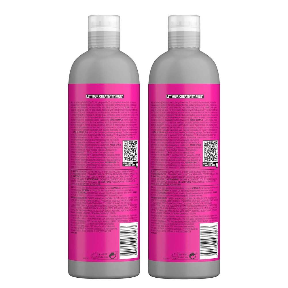 Tigi Bed-Head Self-Absorbed Shampoo and Conditioner Pack - 25.36 oz/750ml