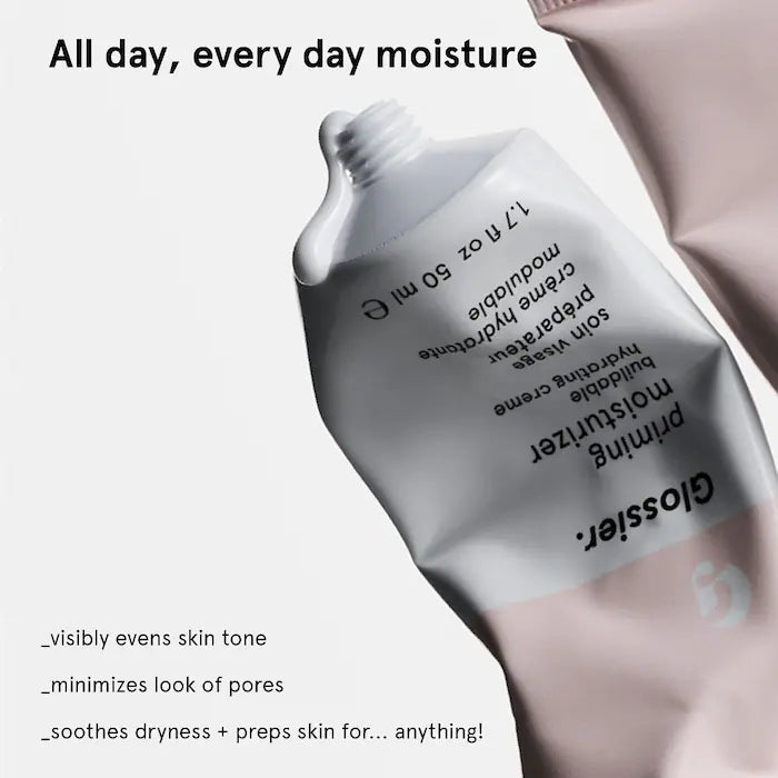 Glossier Priming Moisturizer Lightweight Buildable Face Cream - 1.7 fl oz / 50ml