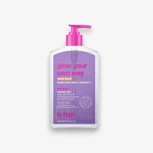 b.tan Glow Your Own Way Next Level Insanely Dark Clear Self Tan Gel 16.0 oz