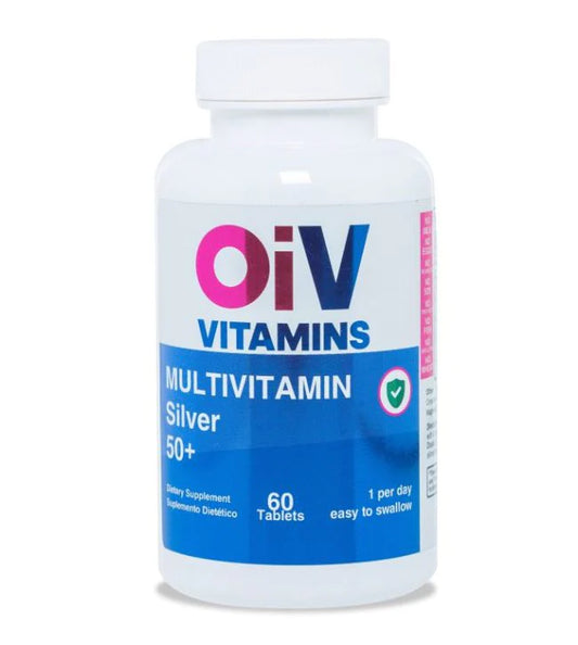 OIV Vitamins Multivitamin Silver 50+ Supplement for Energy, Focus and Performance. Vitamins A,E and C