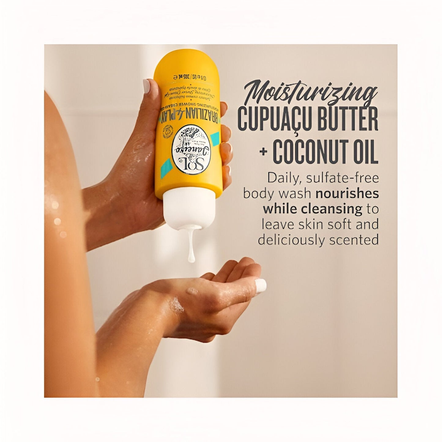 Brazilian 4 Play Moisturizing Shower Cream-Gel - 13 oz/385 ml